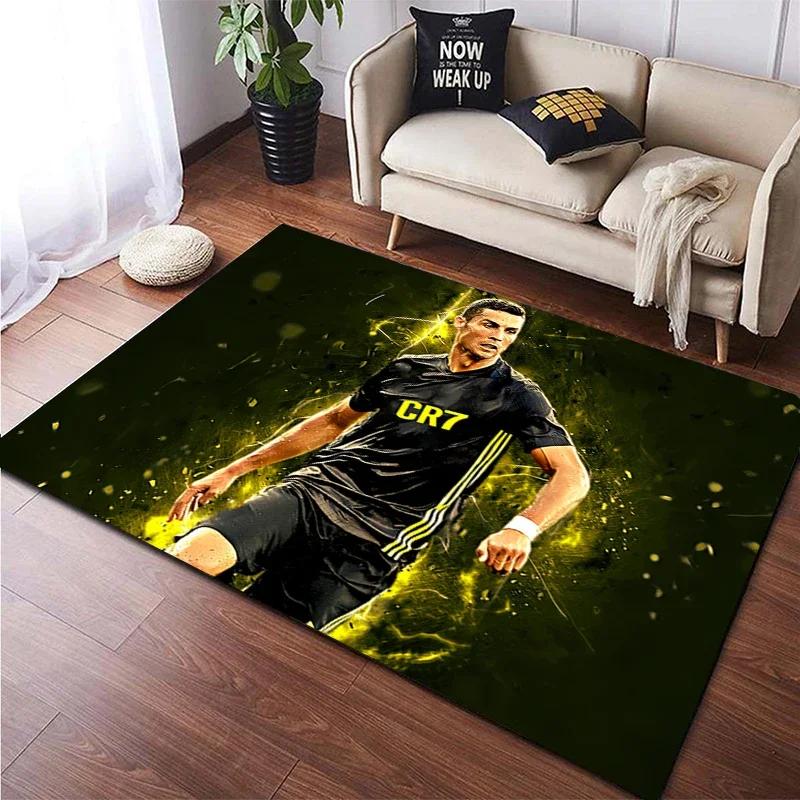 Football Star Carpet for Children,Living Room Bedroom Floor Mat Kitchen Mat Children's Bedroom Mat,bedroom Decor,Anime Rug,