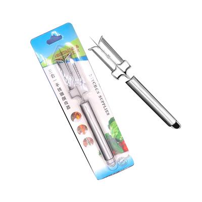 3 In 1 Stainless Fruit Skin Peel Parer Double Head Vegetable Kitchen Supplies