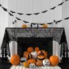 Hängende Flaggen 3M Schwarz Kürbis Banner Kürbis Papier Hallween Hängegirlande Spinne Hexe/Schädel Spukhaus