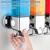 A25F-3In1 Chamber Wall Mounted Bathroom Shower Pump Dispenser And Organizer,Holds Shampoo, Shower Gel, For Bathroom Hotel