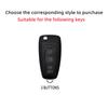 TPU Car Flip Key Case Cover Shell Fob For Ford Ranger C-Max S-Max Focus Galaxy Mondeo Transit Tourneo Custom MK3 MK4 Accessories