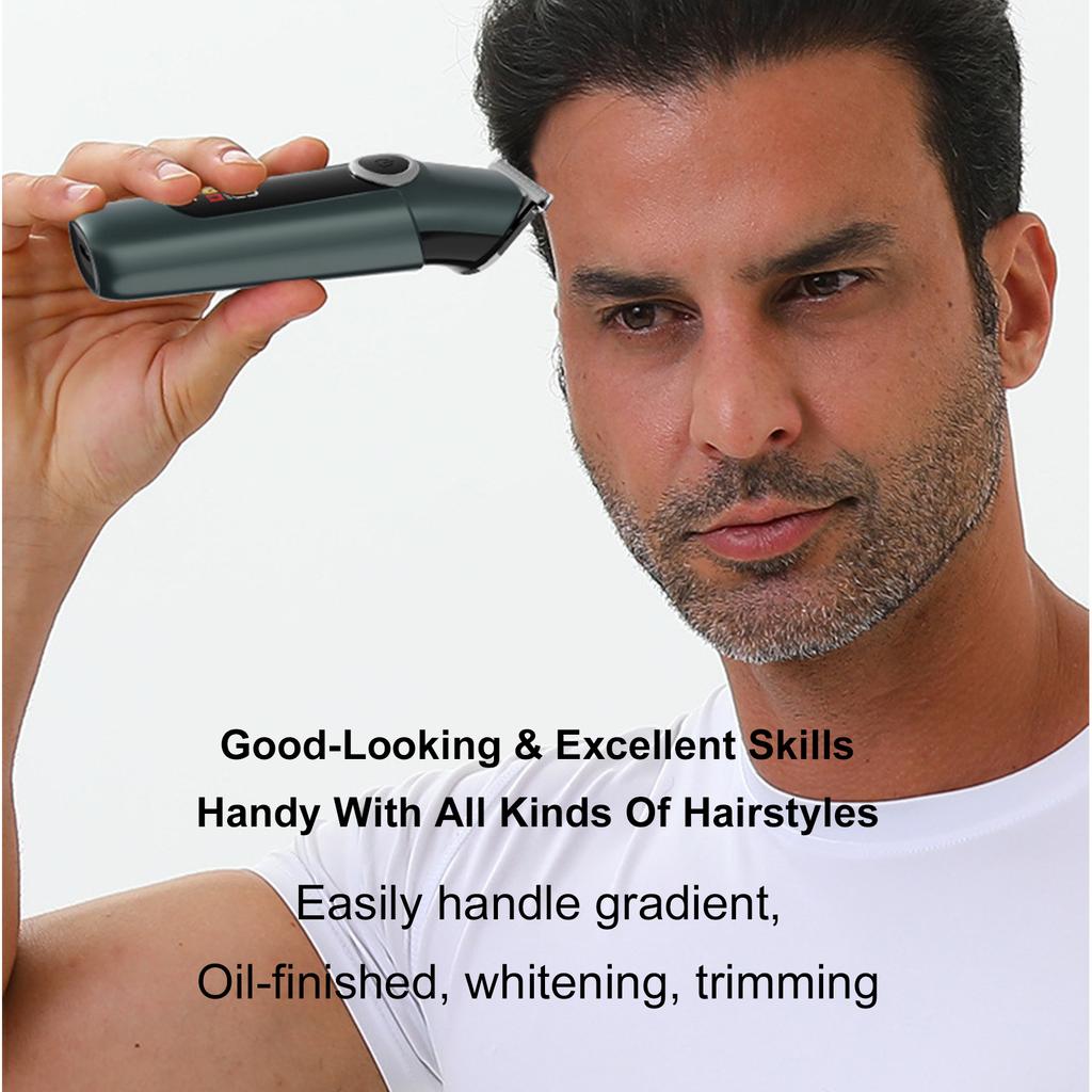 Cordless Hair Clippers for Men Multifunctional 5In1 Beard Nose Shaver with LED Digital Display