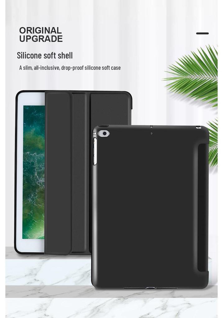 iPad 10.2/Pro 3/4/Air 5/Mini 5/6 Case with Pen Slot, Soft Leather Shell