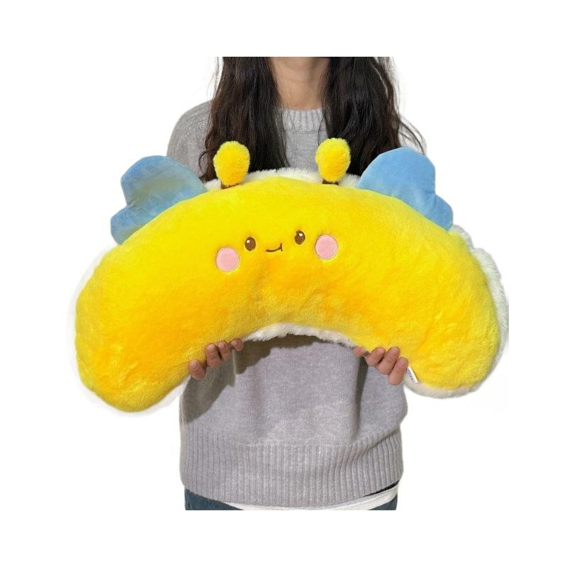 

Новая милая плюшевая игрушка-подушка в виде пчелки, кукла-подушка для сна в виде пчелки, подарок на день рождения 55Cm