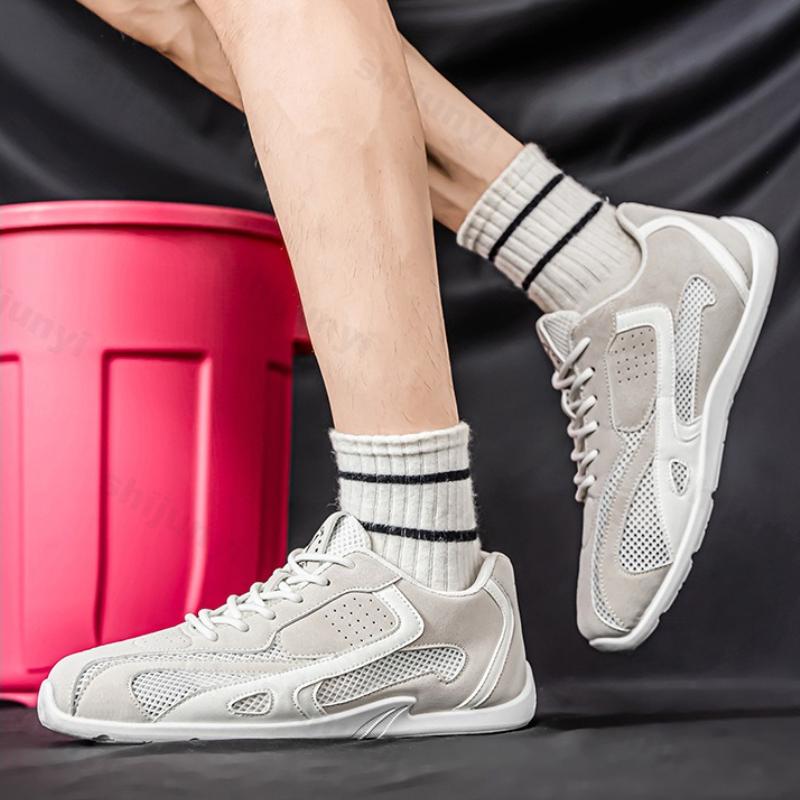 Fashion Large Size Men's Shoes 2025 Autumn New Breathable Comfortable Lace Up Casual Flats Lightweight Outdoor Non Slip Vintage Sneakers