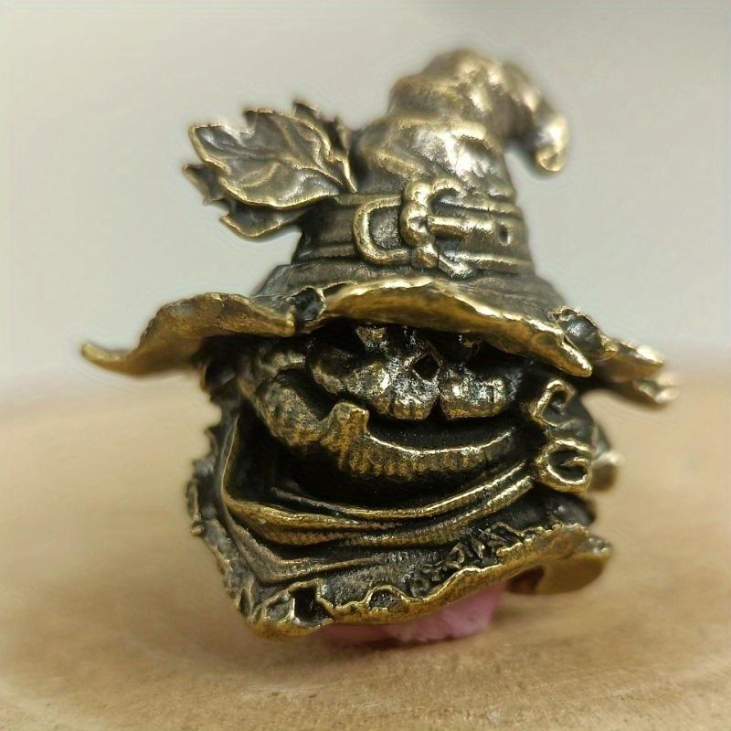 1pcs 6mm Hole Vintage Brass Traveller Keychain Pendant Backpack Pendant Vintage Brass Crafts Classic Brass Vintage Brass Crafts Miniature Ornaments