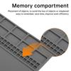 Grey 350*250*3mm Pure Silicon Insulation Pad Repair Work Mat BGA Heat-Resistant Soldering Station Desk Platform Accessory