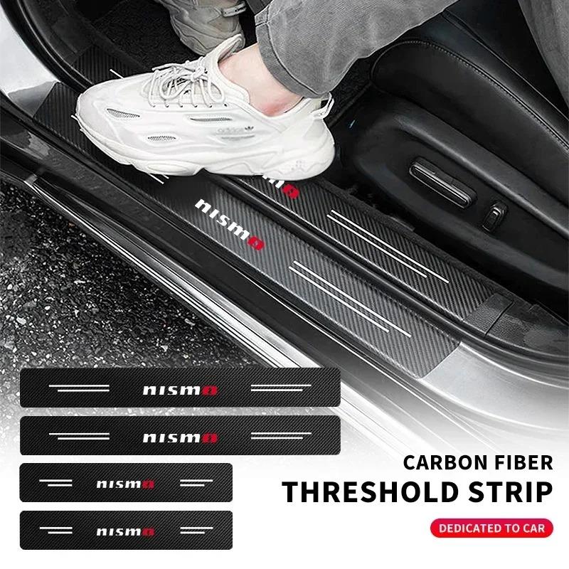 4pcs Car Stickers Car Trunk Door Sill Plate Rear Bumper Guard Protector Pad For Nissan Nismo Motorsport International OFF ROAD