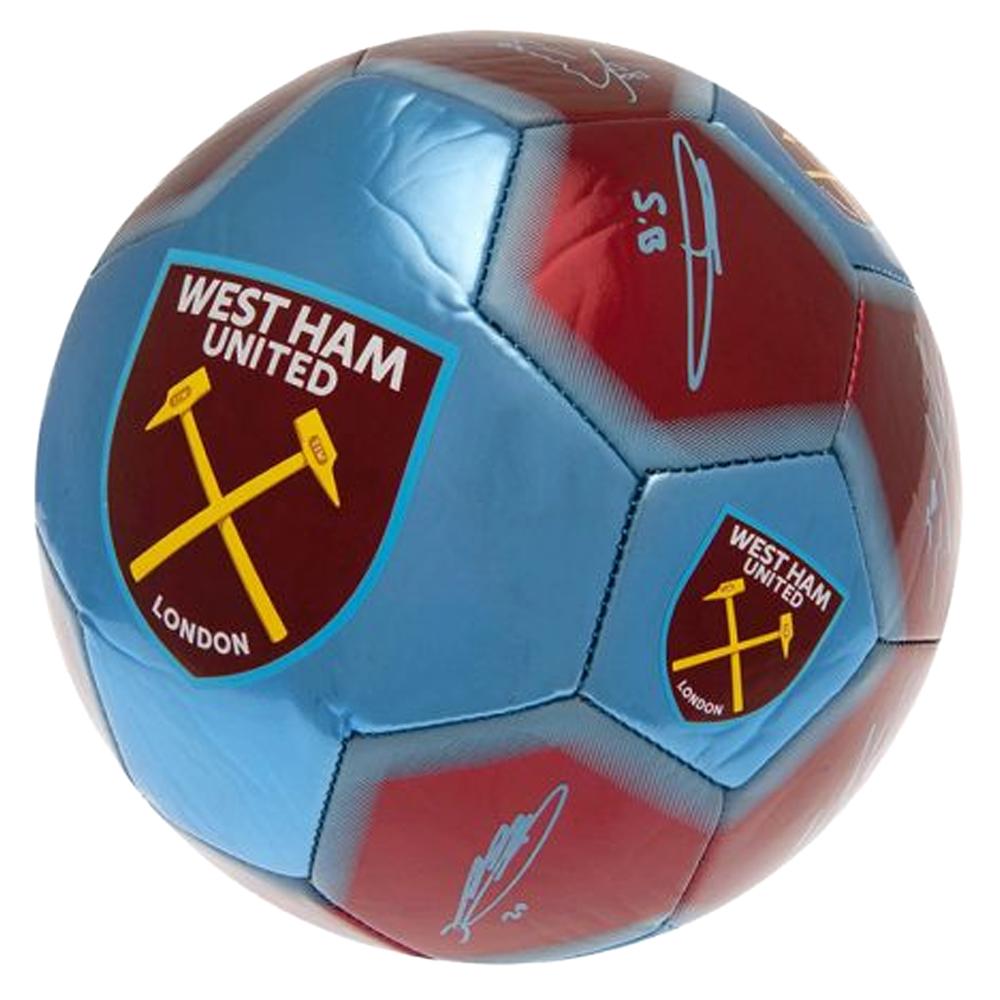 West Ham United FC Printed Signature Mini Football