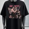 New Ada Butterfly Printed Men's and Women's T-shirt Summer New Casual T-shirt for Men and Women