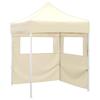 VidaXL Foldable Reception Tent with 2 Walls Outdoor Gazebo Garden Marquee Belvedere Camping Trip 48881