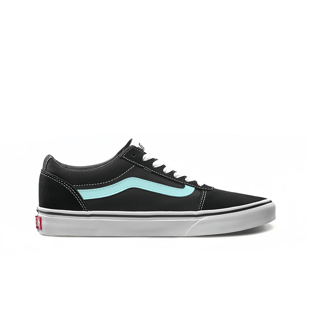 Vans Ward Slip Resistant Abrasion Resistant Low top Skateboard Shoes Unisex Black Blue VN0A36EMC4R(Team613-)