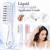 7-Tooth Liquid Guiding Scalp Massager Comb Transparent Scalp Applicator  Hair Care Tool