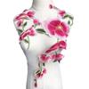 DIY Embroidered Flowers Trims Peony Design Ribbon Edge Appliques DIY Trimmings