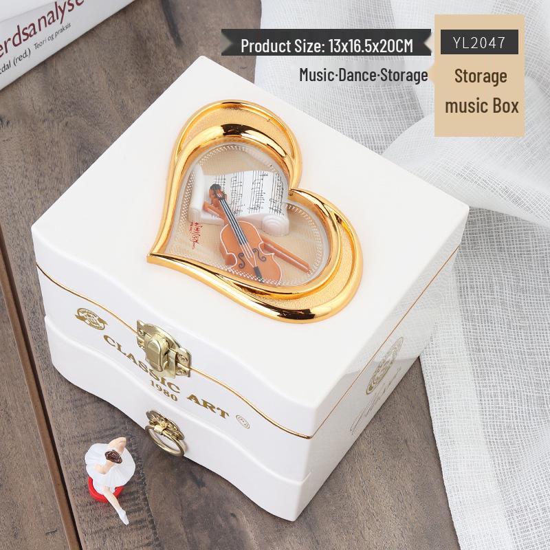 Mini tanzender Mann rotierende Spieluhr: Nähmaschine, Grammophon, Schreibmaschine Design