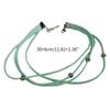 Colier choker cu mărgele din oțel titan, simplu, cu șnur din piele întoarsă, lanț pentru claviculă, bijuterii de petrecere, colier guler dulce și cool