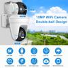 LS VISION 5K 10MP Wifi IP Camera 10X Zoom Dual Lens Outdoor PTZ Security Camera Auto Tracking Smart Home CCTV Cam 360° Video Surveillance