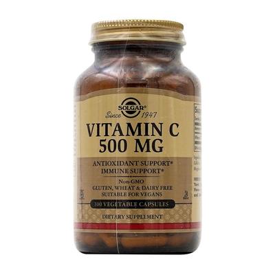 Vitamin C 500 Mg, 100 Vegetable Capsules