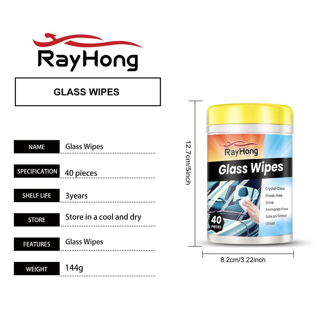 Car Windshield Oil Film Cleaner Wipe Oil Film Remover Auto Window Stain Remover Ploshing Wipes Car Detailing Oil Film Cleaning