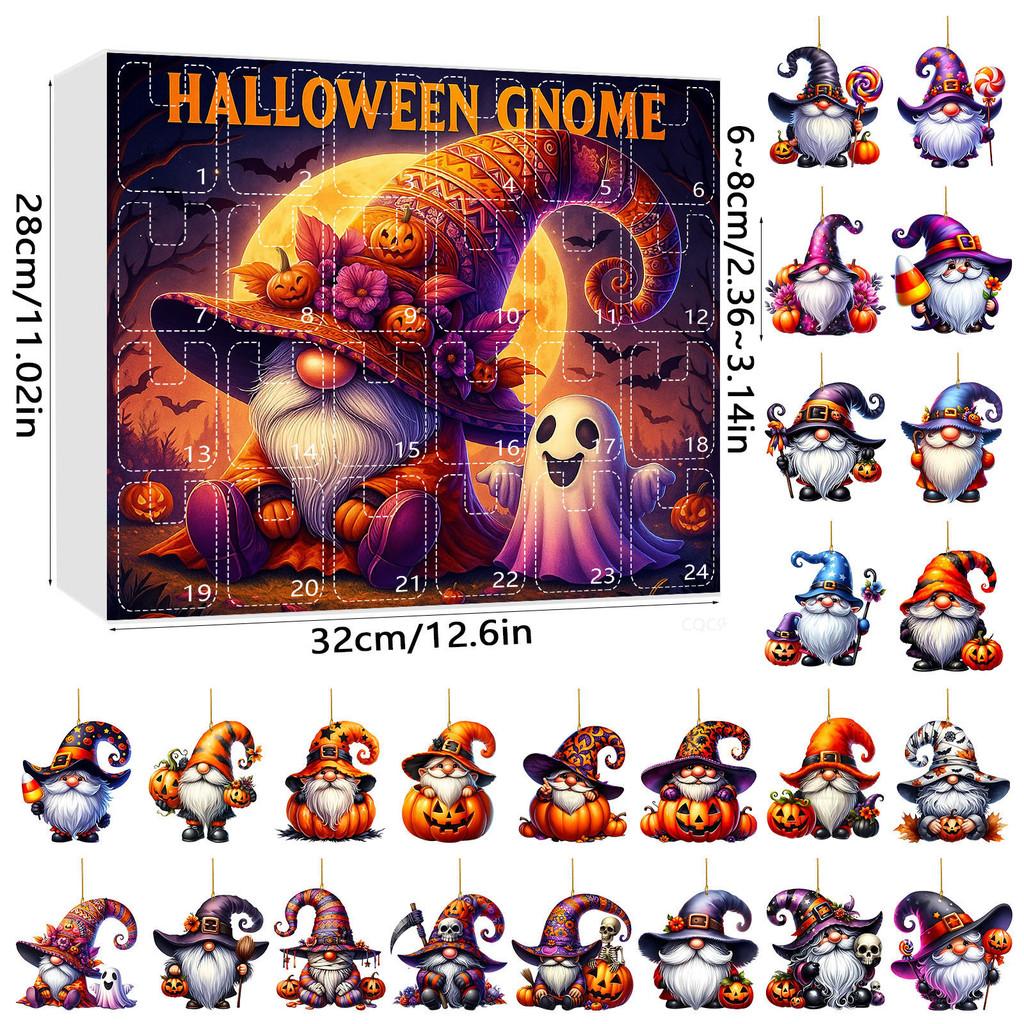Halloween Dwarf Acrylic Hanging Decor Set With 24 Pieces For Party Celebration And Festive Atmosphere