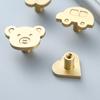 Brass Children Cartoon Cabinet Handle Furniture Handles for Cabinets and Drawers Luxury Wardrobe Dresser Pull Door Knobs