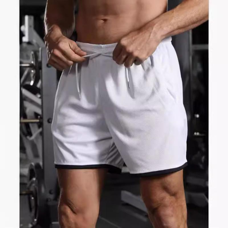 

Летние повседневные универсальные однотонные спортивные брюки со шнуровкой, модные простые шорты длиной пять четвертей, мужские повседневные брюки, шорты для мужчин XXL белый