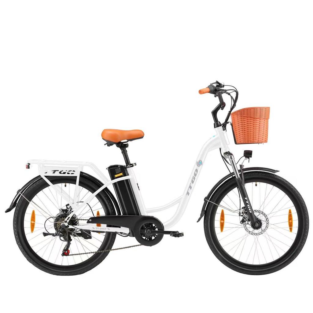 TTGO YY-26ST Electric Bike  Adults - 250W Brushless Motor 36V14.5Ah Battery 120KG Max Payload Ideal for Urban Commutes