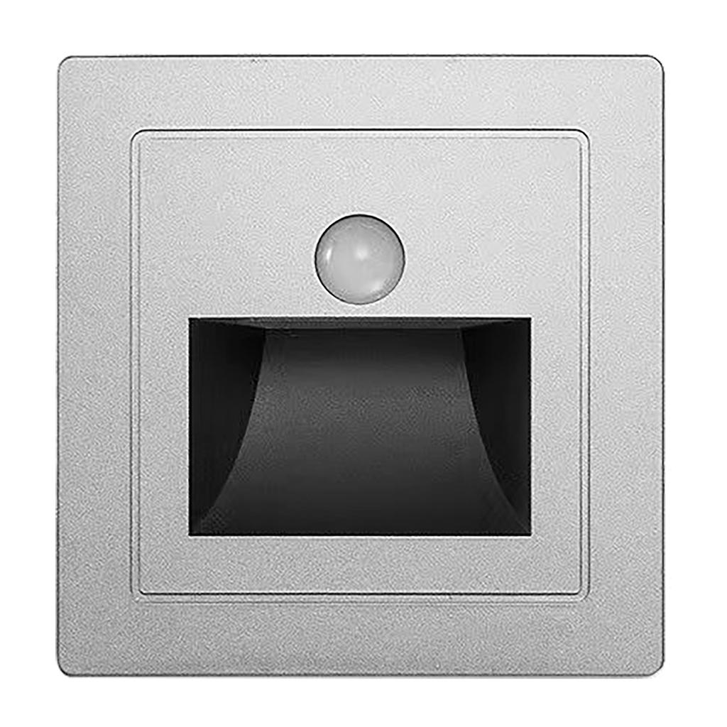 Motion Sensor Stair Light ABS Recessed LED Solar Stair Lights for Decks Steps Fence Patio Yard