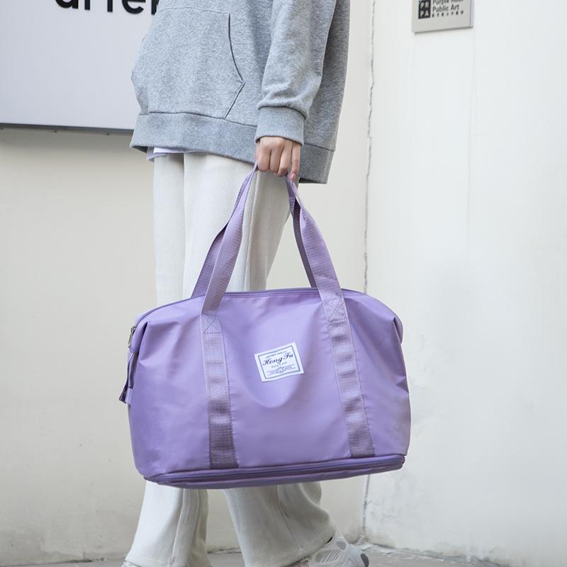 

New Style Large Capacity Multifunctional Travel Bag with Dry/Wet Separation, Attachable to Suitcase