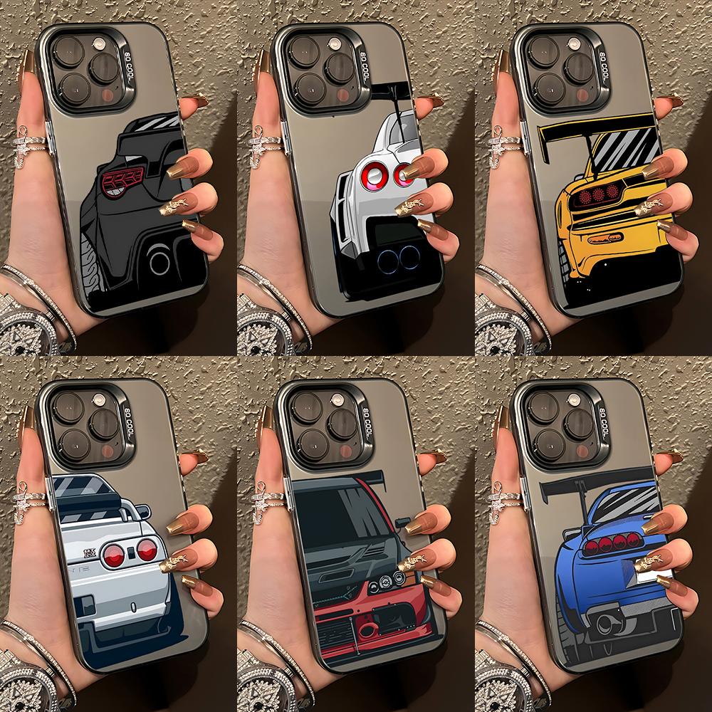 Cool JDM Sports Car Phone Case for Oppo Reno14 Reno13 Reno12 Reno11 Reno10 Reno8 Reno7 Reno6 F T Pro Plus 4G 5G Matte Back Cover