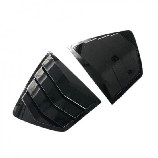 2Pcs For Honda Accord 2008-13 Gloss Black Side Window Louver Shutter Cover Trim