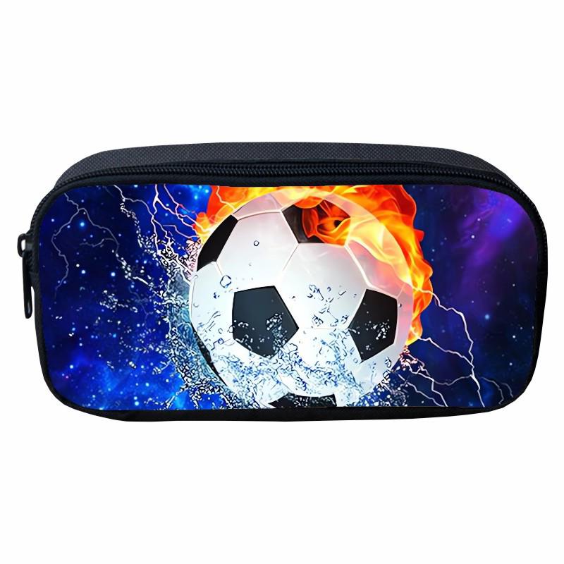 Flame Pattern Pencil Case for Kids - Cartoon Design for Primary School Boys