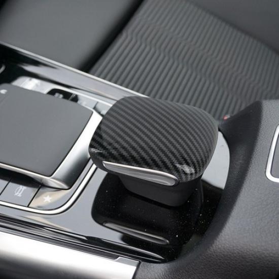 Gear Shift Knob Head Cover Trim Carbon Fiber ABS For - Mercedes-Benz GLB