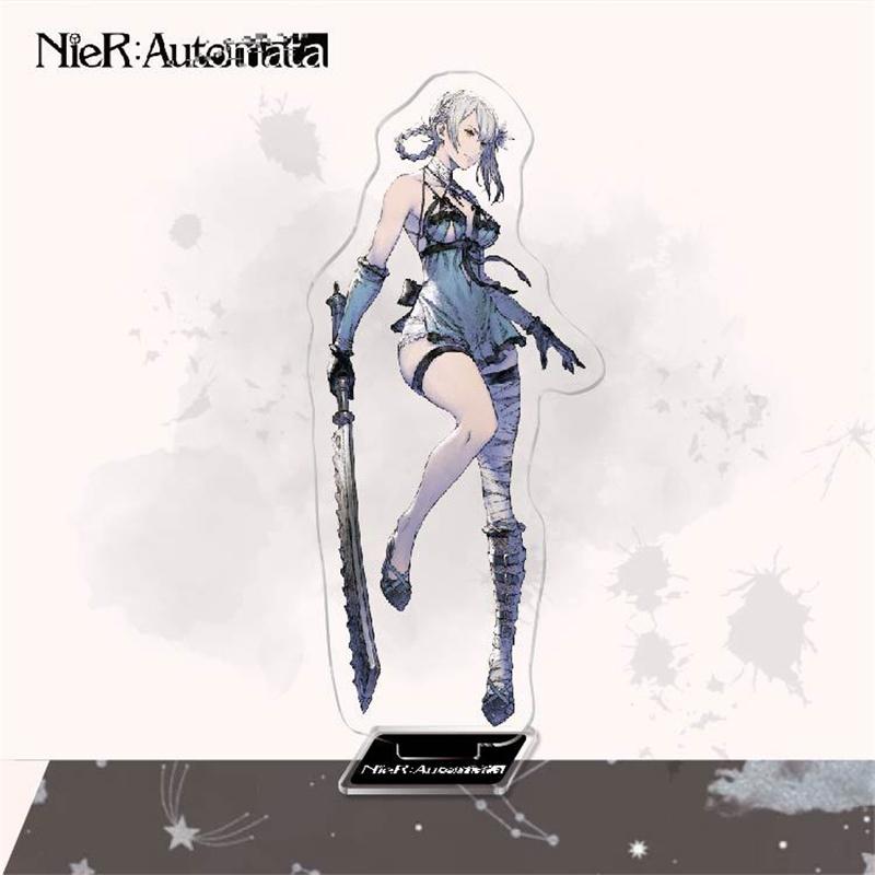 

1 шт. аниме-игра NieR: Автоматы, акриловая подставка, модель, пластина 2B YoRHa, модные фигурки, стоящая вывеска, брелок, игрушка для 18