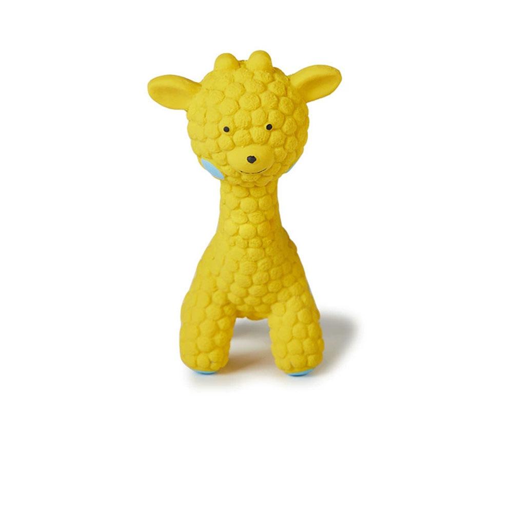 Dog Chew Toy for Boredom Relief, Durable Teething Toy with Squeaker, Interactive Play Toy for Puppies & Small/Medium Dogs жёлтый