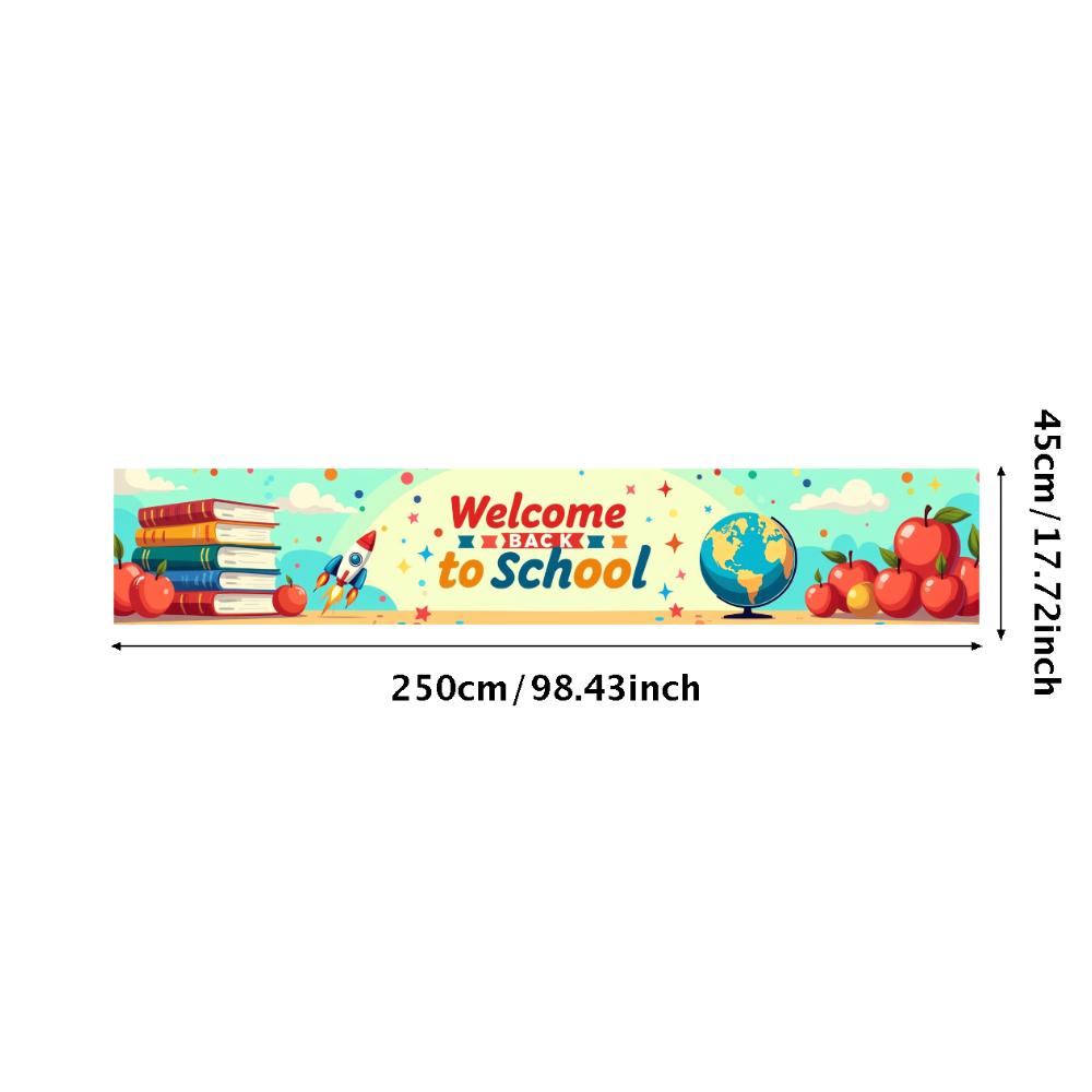 Welcome Back To School Banner School Opening Party Decorations Backdrop Classroom Event Decor Photography Background Props