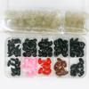 75pcs/box Black Safety Eyes Plastic Brown Screw Eyes High Quality Doll Bear Toys For Toys