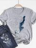 Print T Shirt Short Sleeve Flower Vintage Cute S Summer Top Fashion Clothes Women Clothing Gray Basic Tee Graphic Tshirt