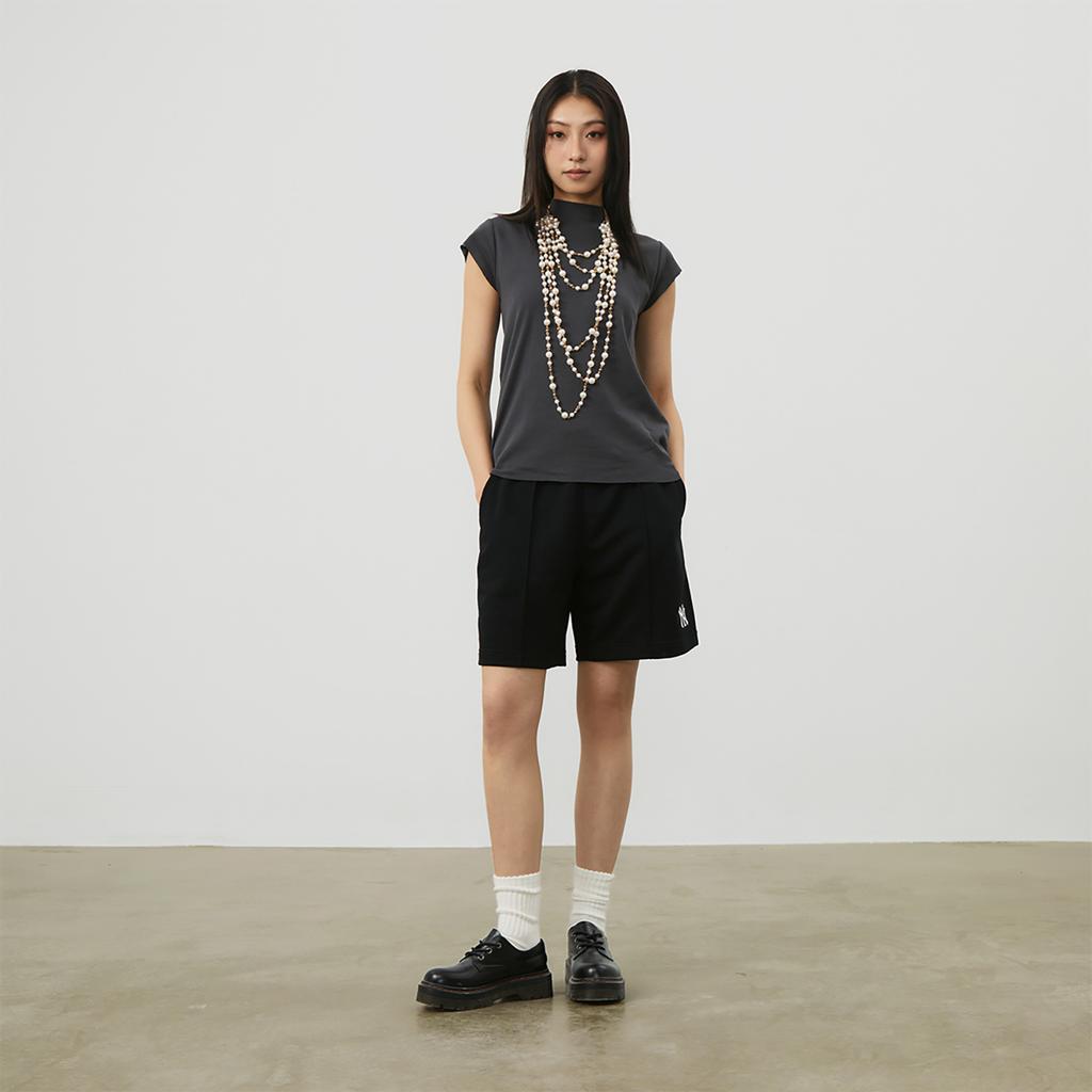 New MLB New York Yankees 24SS Casual Shorts Unisex Black 3ASPB0843-50BKS