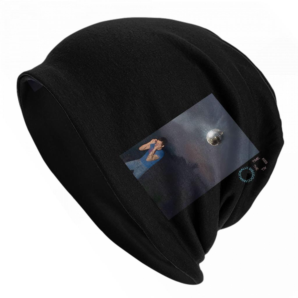 Kiss All The Time  New Album Caps Harrys Music Styles Unisex Women Skullies Beanies Hats Summer Warm Multifunction Bonnet Hat