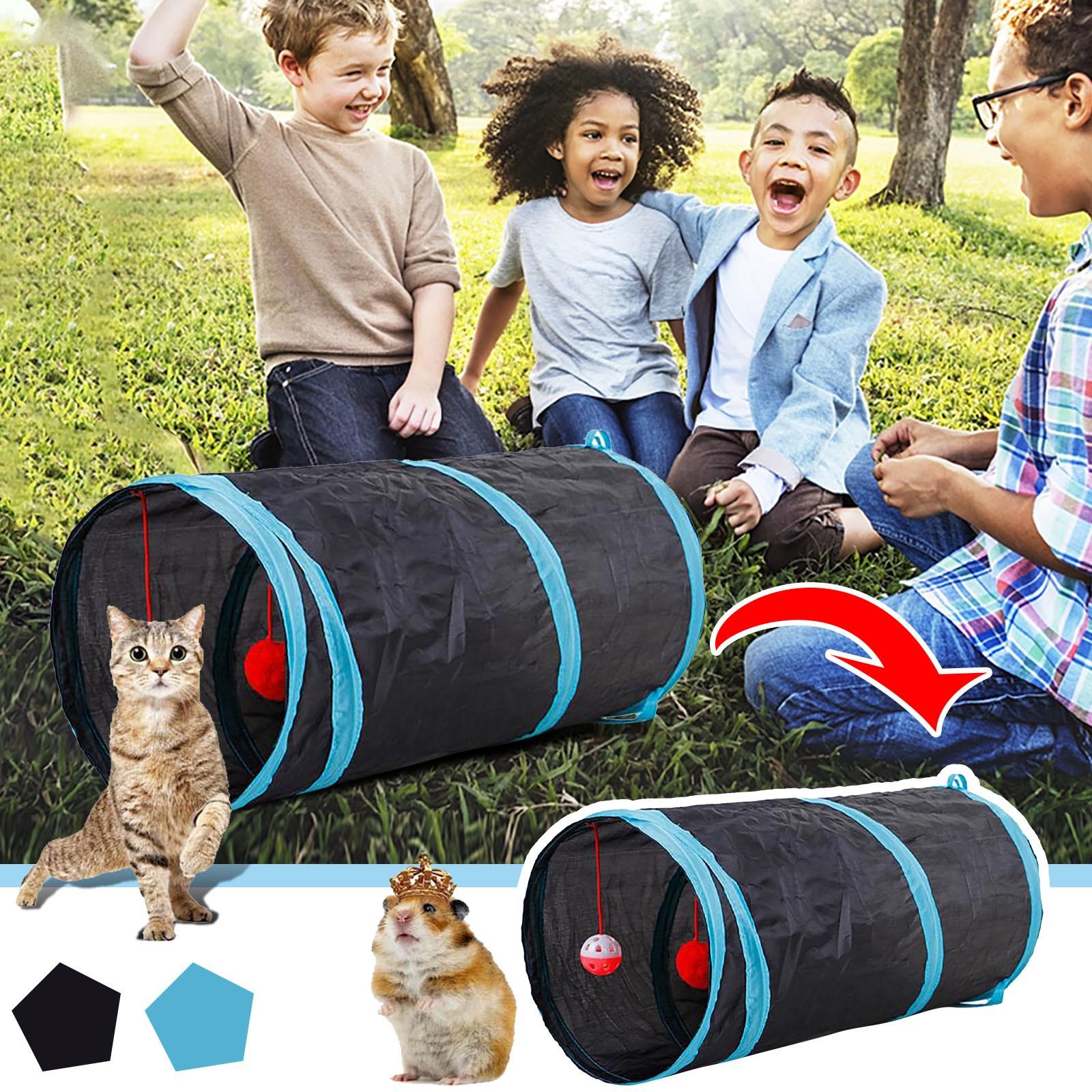 

Туннель для питомца с причудливым смотровым отверстием, складное ведро для дрессировки для игрушек для питомца