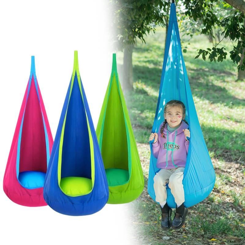 Langlebiger und geräumiger aufblasbarer Schaukelstuhl für Kinder, perfekt für den Innen- und Außenbereich