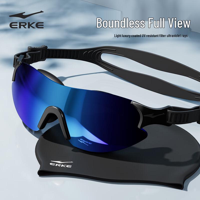 ERKE Unisex Adult Anti-Fog Electroplated Swimming Goggles One Size