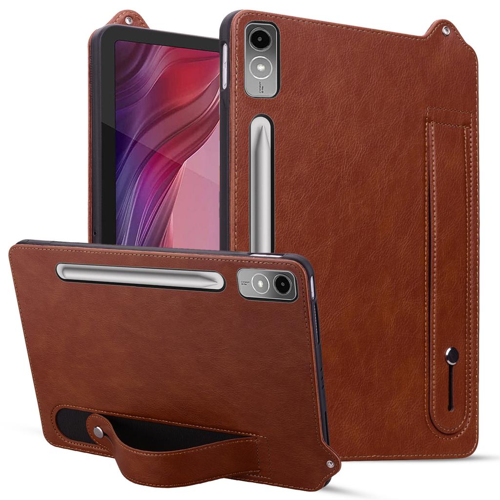 Applicable Lenovo Tab P12 Tablet Case Tab M9 Crazy Horse Pattern Wristband Bracket Anti-drop Protective Cover Xiaomi Pad8