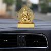 Metal Ganesha Idol for Car Dashboard Home Decor Golden Ganesh Ji Statue Showpiece Diwali New Year Gift for Corporate Clientf