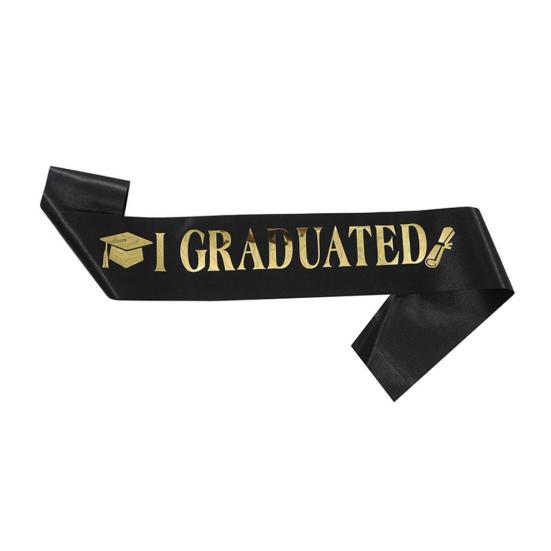 Graduation Sash Class of 2026 Grad Honor Sash I Graduated Satin Sash for Congrats Graduates Party Supplies
