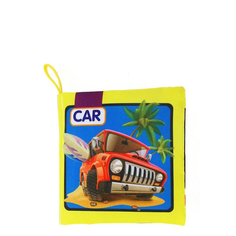

Детское раннее образование, познание, интеллект, изучение английского языка, тканевая книга car