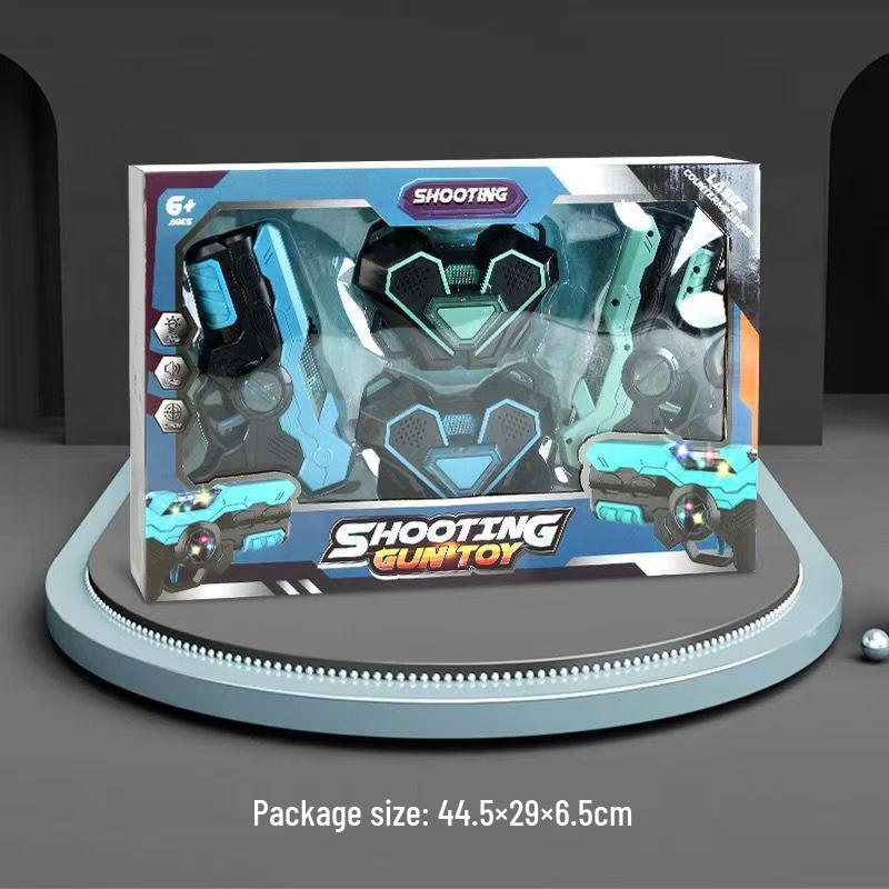 

Инфракрасный лазерный пистолет для игр в помещении/на открытом воздухе между родителями и детьми и живых CS-баттлов Battery Not Included