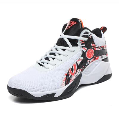 Zapatillas de Baloncesto de Malla Transpirable Talla Grande 36-46 Zapatos de Baloncesto Zapatillas de Caña Alta Amortiguadoras Zapatos Deportivos de Entrenamiento