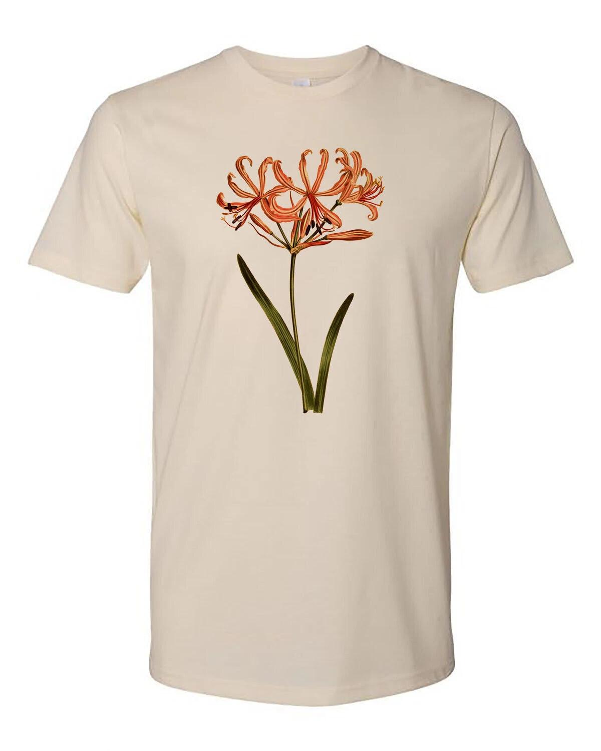 

Cottage Cult Clothing Tee T Shirt 100% Cotton Occult Goth Witch Botany Lillies 3XL